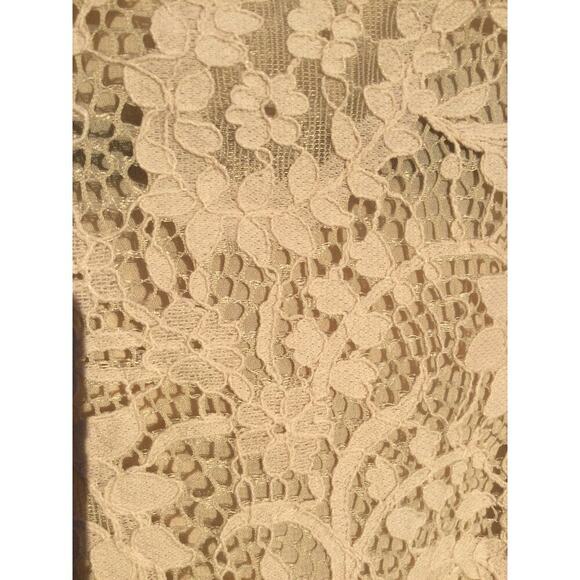 Sundance lace top womens XS cream blouse cottagecore fairy coquette boho puff - Picture 4 of 11